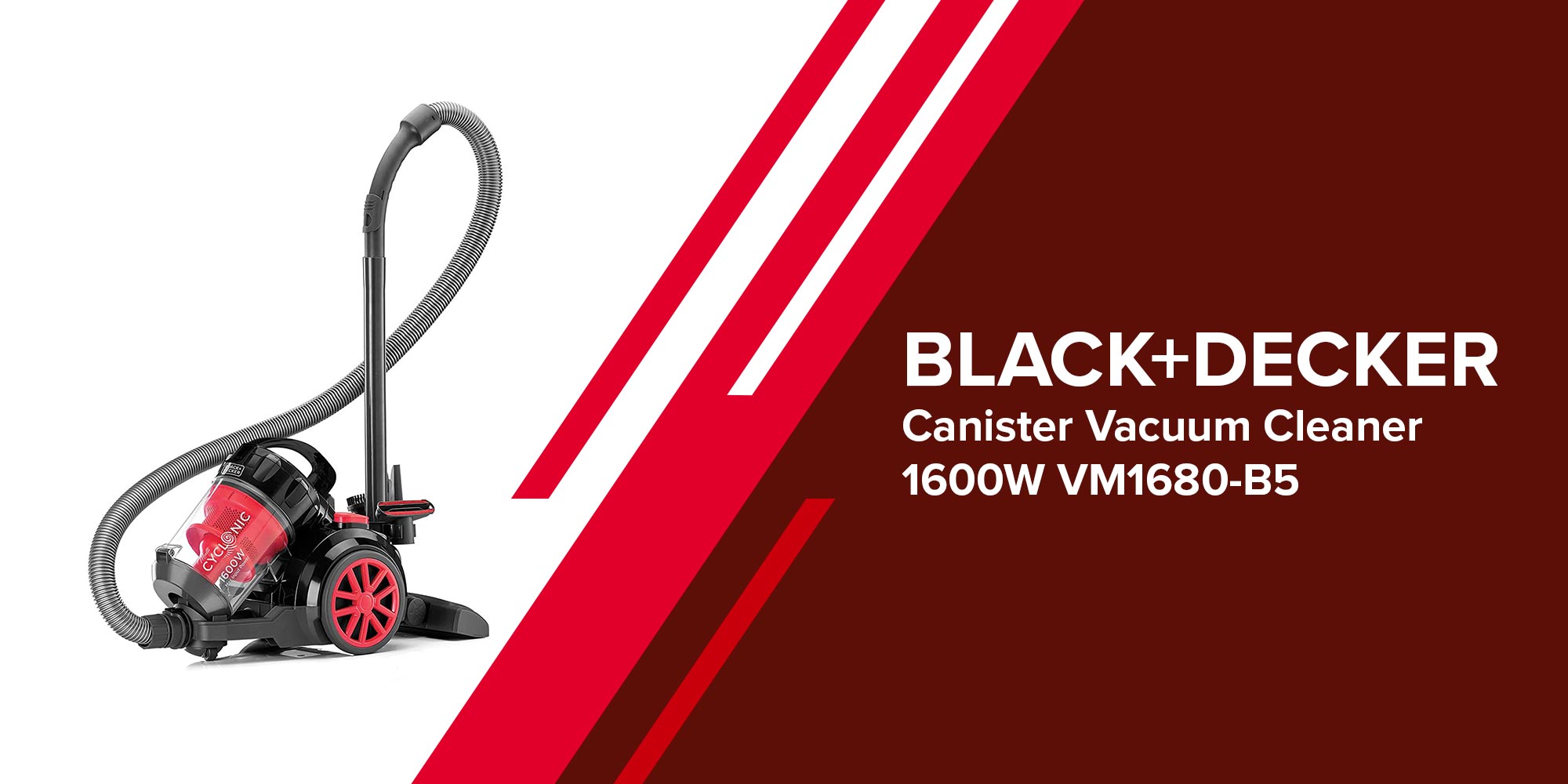 Black+Decker VM1680-B5 | Bagless Vacuum Cleaner 