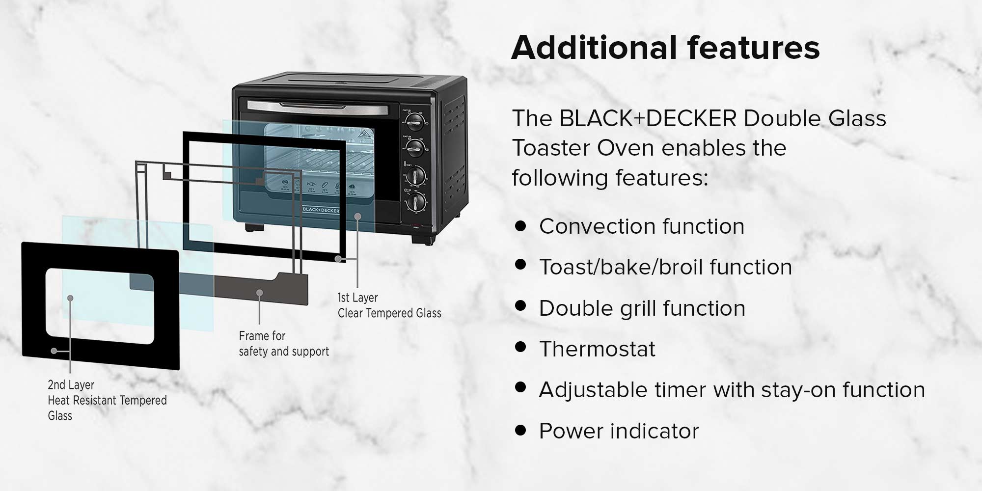 Black & Decker TRO55RDG-B5 | black & decker oven 55 litres tro55rdg-b5