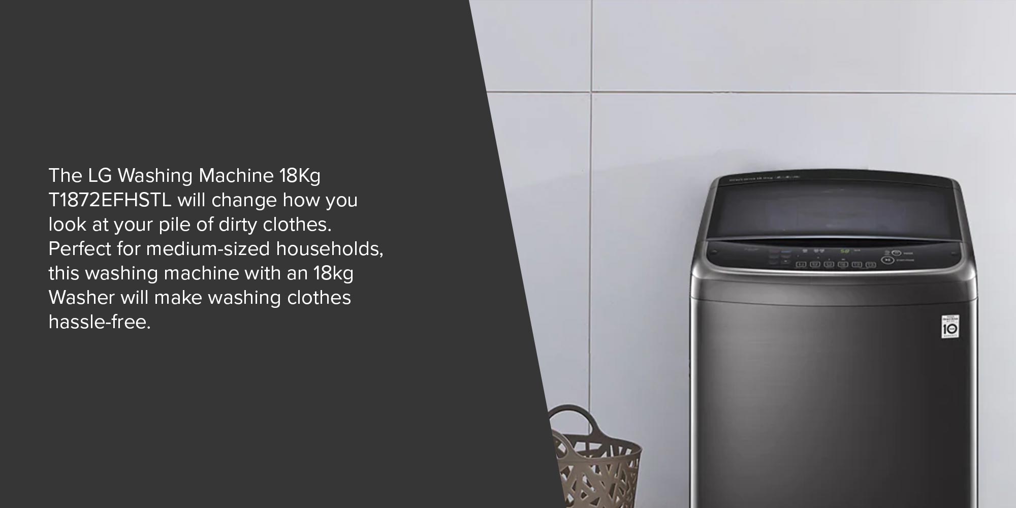 LG T1872EFHSTL | Top Load Washing Machine