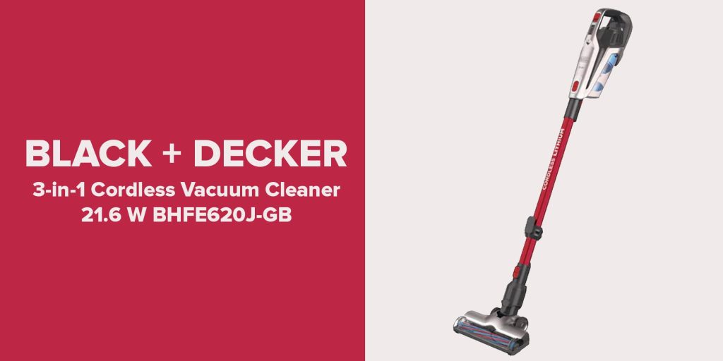 Black+Decker BHFE620JGB 3IN1 Floor Extension Stick Vacuum