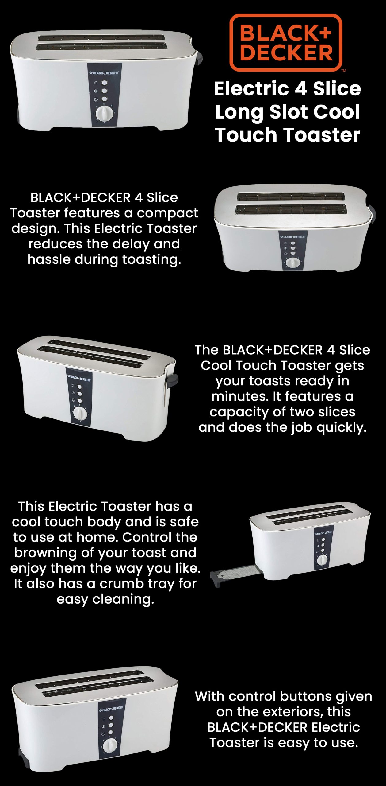Black+Decker ET124-B5 | Toaster 