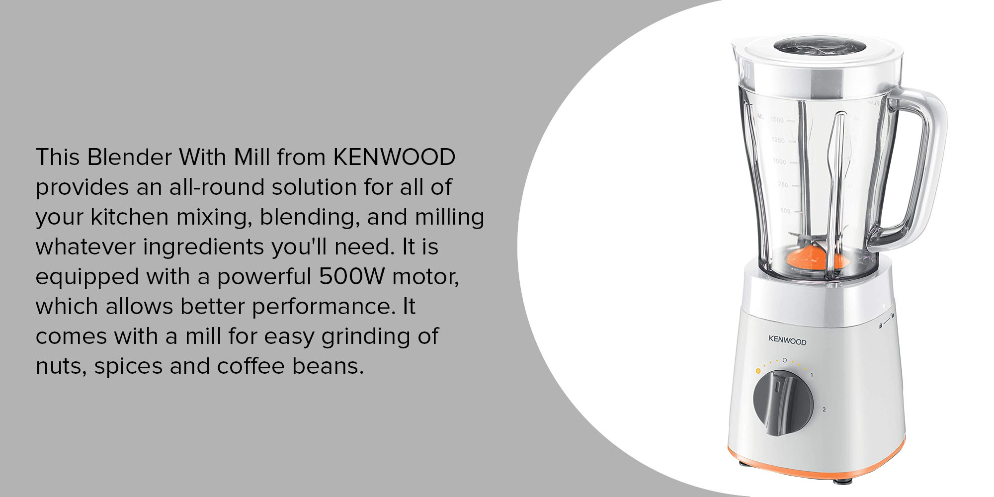 Kenwood Blender 1.5L – BLP15.150WH 