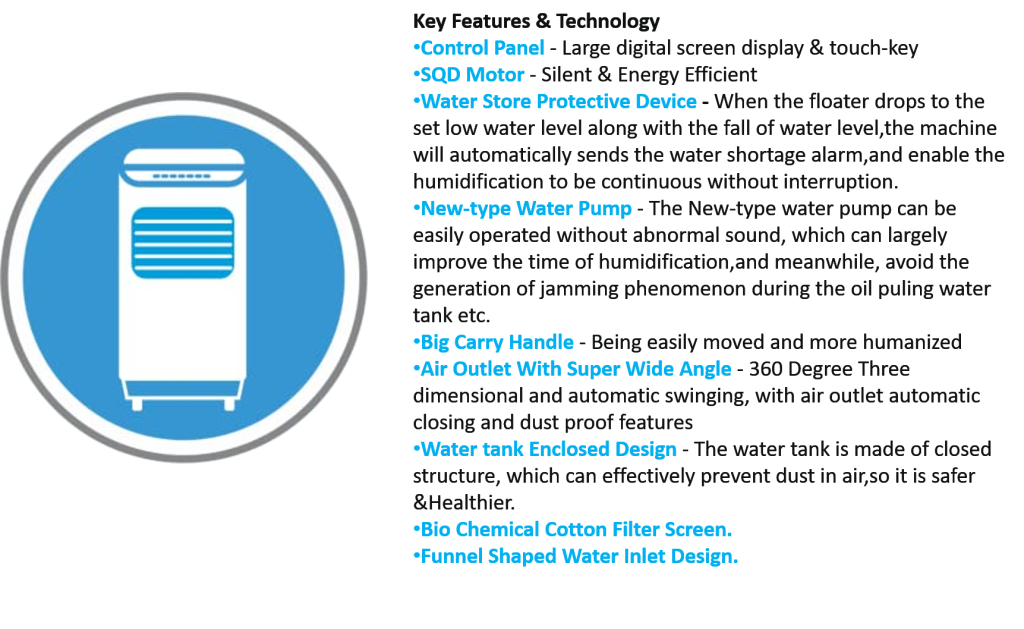 Midea AC12015C Air Cooler 7 liter PLUGnPOINT