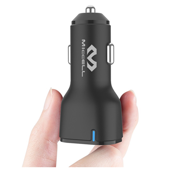 Miccell Car Charger With Light PD 20W+QC 3.0 - VQ-C08