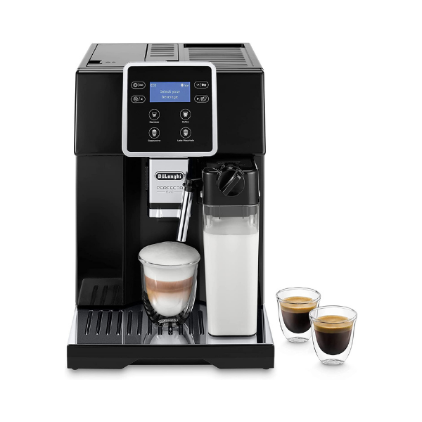 De'Longhi Perfecta Evo Fully Automatic Coffee Machine 1350W, Black - ESAM420.40.B