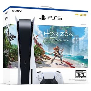 Sony Playstation 5 (PS5) Disc Console Bundle with Horizon Forbidden West Voucher Bundle - CFI-1116A01Y