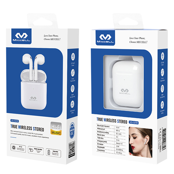 Miccell True Wireless Stereo Headset - VQ-Q200