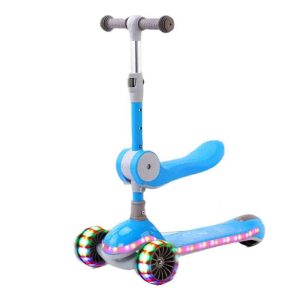 Kidzabi 3 Wheel Kick Scooter with Light and Music for Kids - XST-601