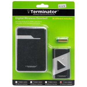 Terminator TDB019DC-B | Wireless Digital Door Bell