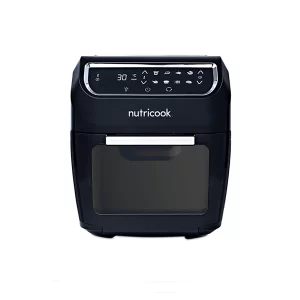 Nutricook Air Fryer Oven, 1800 Watts, Digital/One Touch Control Panel Display, 8 Preset Programs, 12 Liters, Black – NC-AFO12