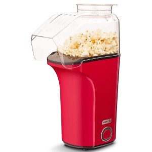Dash Hot Air Popcorn Popper Maker with Measuring Cup to Portion Popping Corn Kernels + Melt Butter, 16 cups, Red - DAPP150V2RD04