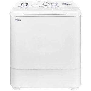 Super General 6 kg Twin-tub Semi-Automatic Washing Machine, White, efficient Top-Load Washer with Low noise gear box, Spin-Dry - SGW610X