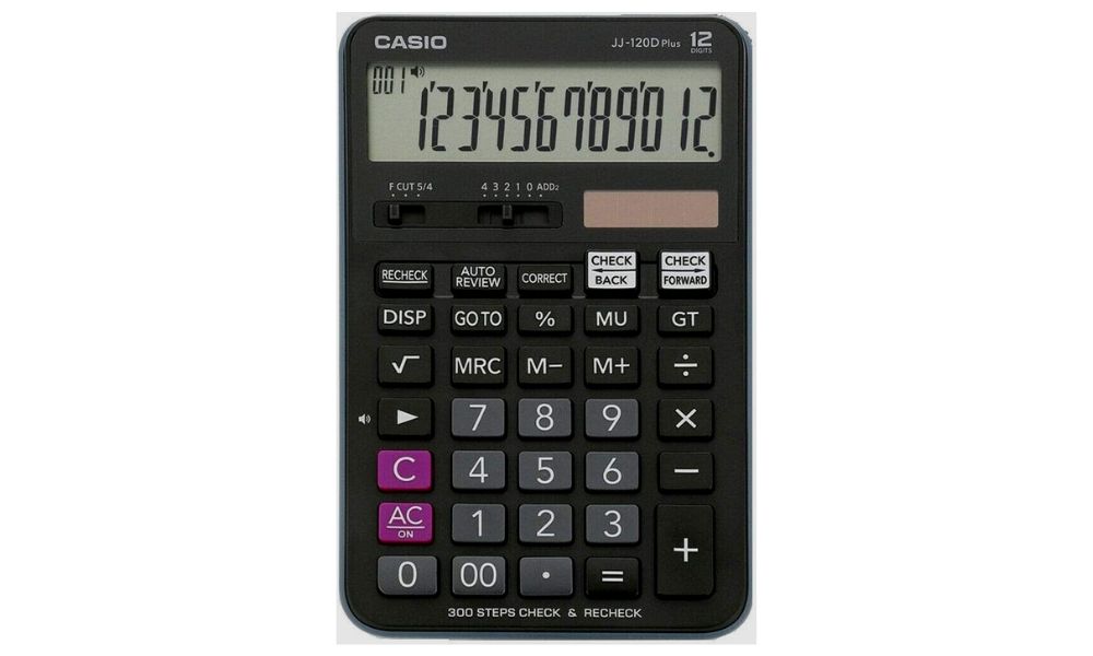 Casio Desktop Calculator – JJ-120DPLUS