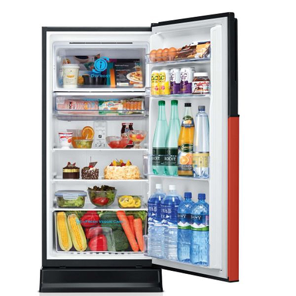 Hitachi 187L Single Door Refrigerator, Platinum Silver - R200EUK9PSV