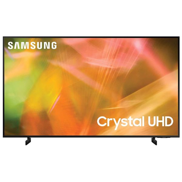 SAMSUNG 43 Inches AU8000 Crystal UHD 4K Flat Smart TV 2021, Black - UA43AU8000