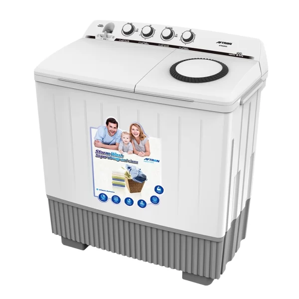 Aftron 20kg Semi-Automatic Top Load Washing Machine - AFW20600X-1