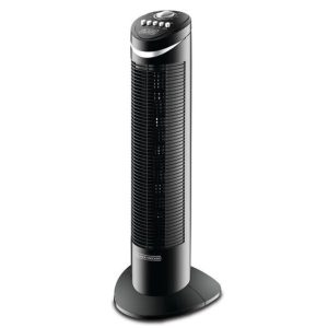 Black+Decker 50W 3 Speed Tower Fan With Timer And Oscillation, Black - TF50-B5