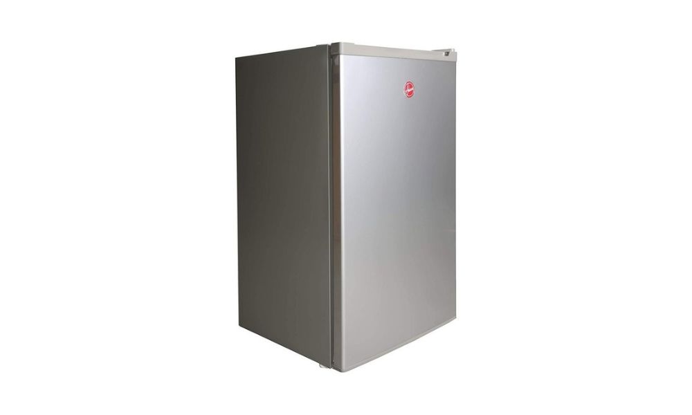 Hoover 120 Liters Single Door Refrigerator, Compact, Freestanding, Reversible Door, Silver, 4 Stars ESMA Rating – HSD-H120S