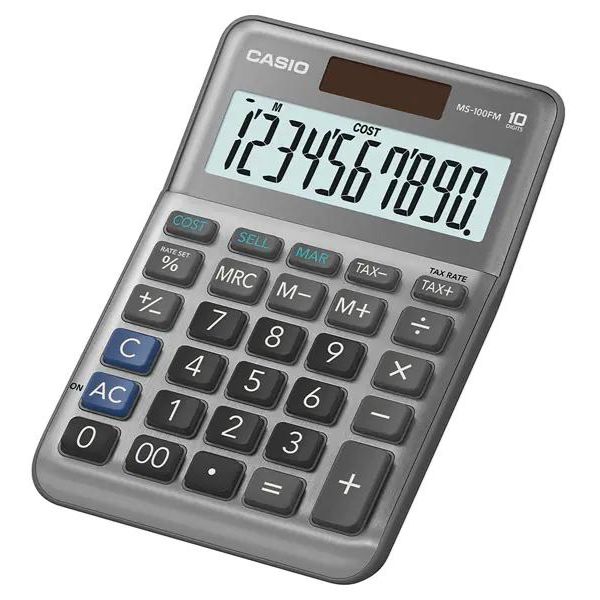 Casio 10 Digits Desktop Calculator - MS-100FM