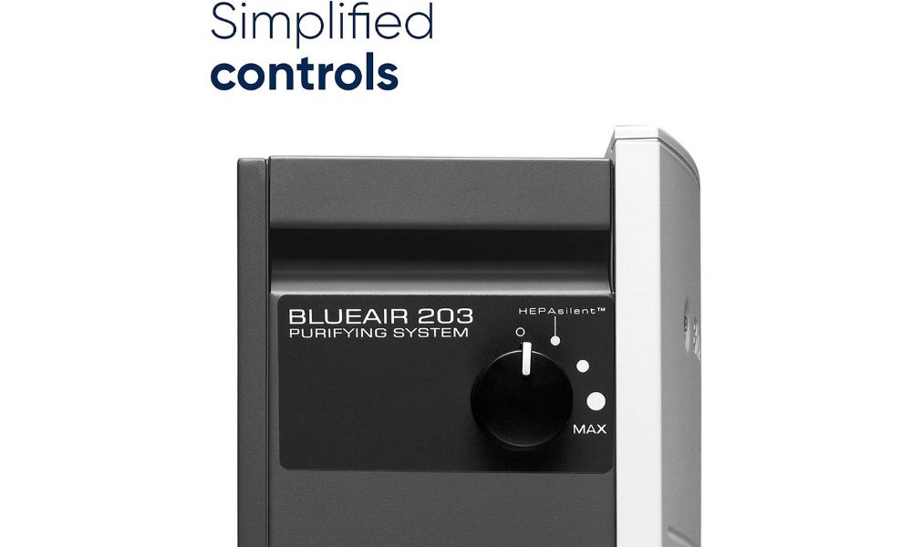 Blueair  Air Purifier With Manual Control Which Captures Allergens, Odors, Smoke, Mold, Dust, Germs, Pets, Smokers - CLASSIC203