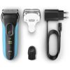 Braun Wet and Dry Shaver, Blue - 3040S