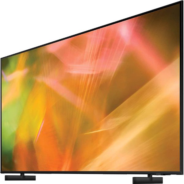 SAMSUNG 43 Inches AU8000 Crystal UHD 4K Flat Smart TV 2021, Black - UA43AU8000