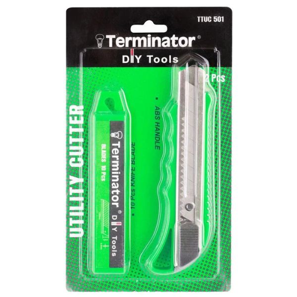 Terminator Utility Cutter with 10 Pcs Knife Blade - TTUC501