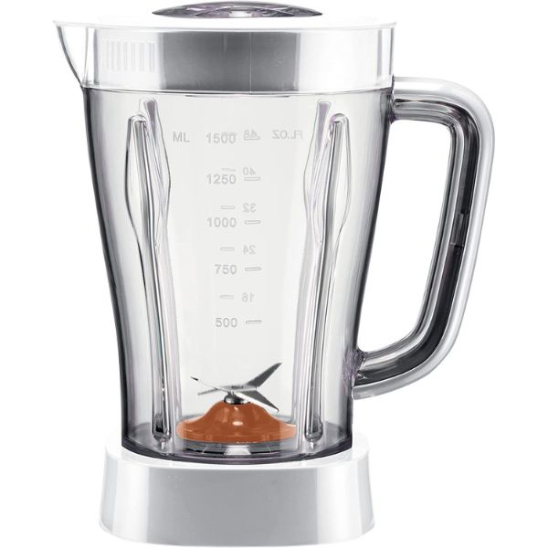 Kenwood Blender Smoothie Maker 500W 1.5L With Grinder Mill, Chopper Mill, Ice Crush Function, White - BLP15.360WH
