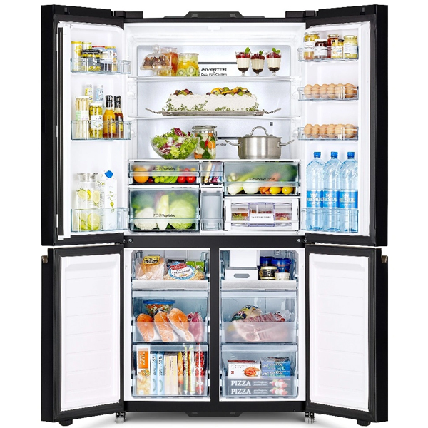 Hitachi 4 Doors French Bottom Freezer Refrigerator, 720L - RWB720VUK0GBK