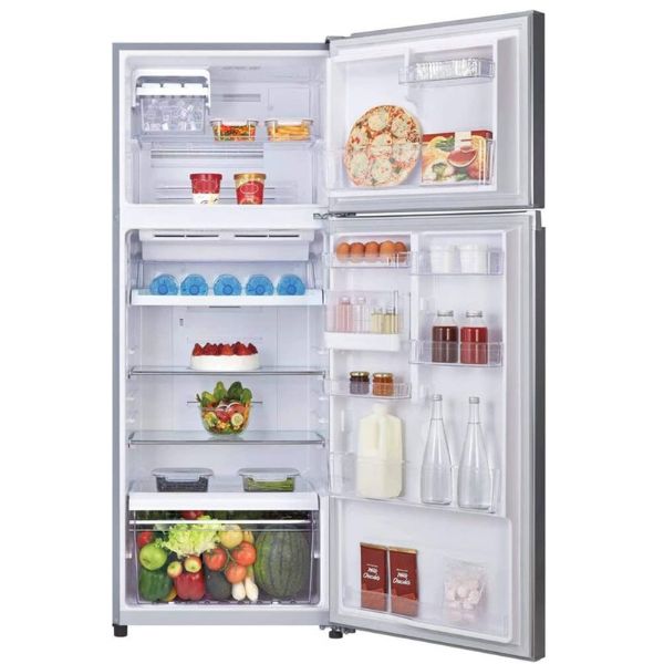 Toshiba 505 Liters Double Door Refrigerator, LED Hybrid Deodorizer, Inverter Compressor, Dual Cooling Zone - GRH655(DS)