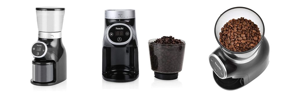 Saachi Coffee/Herbs/Spices Grinder, Black - NL-CG-4966