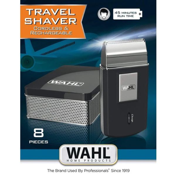 Wahl Mobile Wet And Dry Shaver Black/Silver - 3615-0371