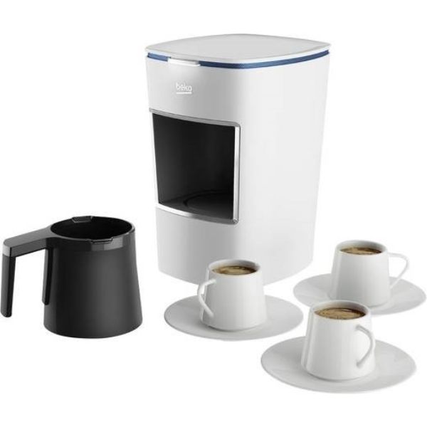 Beko Single Pot Turkish Coffee Machine, White – BKK2300