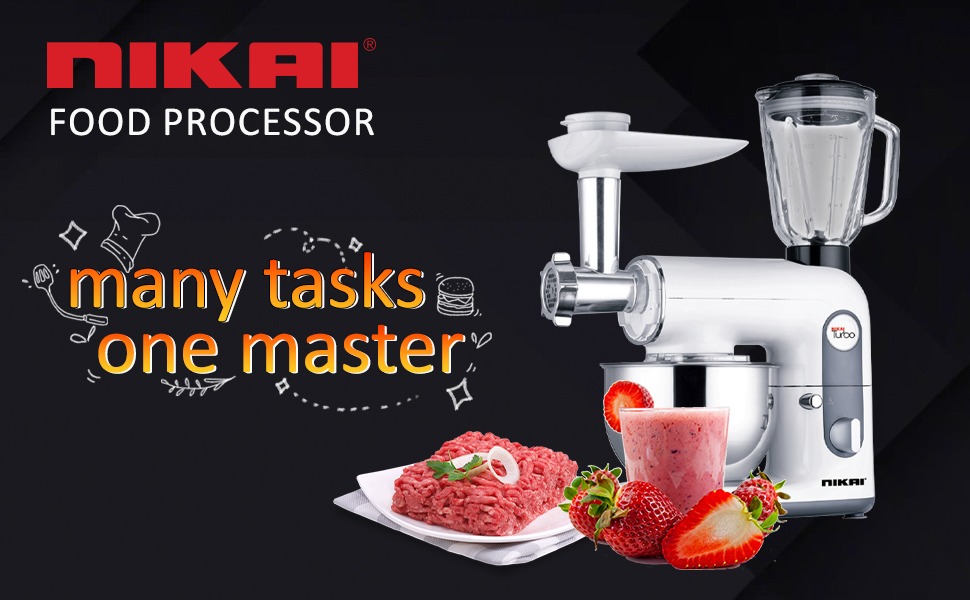 NIKAI NFP444A | Nikai 800W Food Processor  