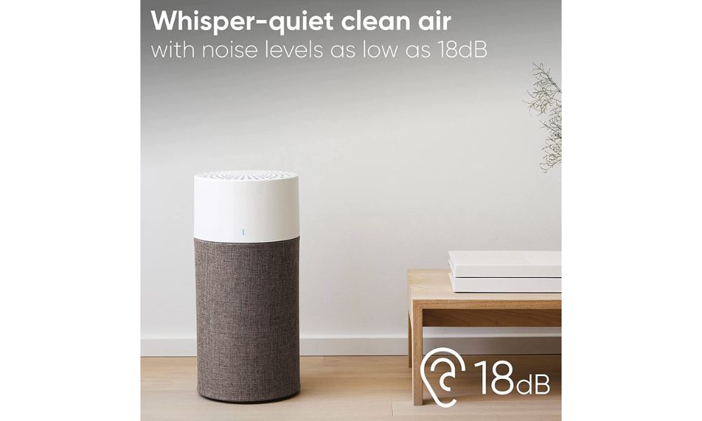 Blueair Air Purifier With Particle & Carbon Filter, With Aqm & Washable Pre-Filters, Which Captures Allergens, Odors, Smoke, Mold, DUST, Germs, Pets, Smokers - Small Room - Gray - BLUE3210