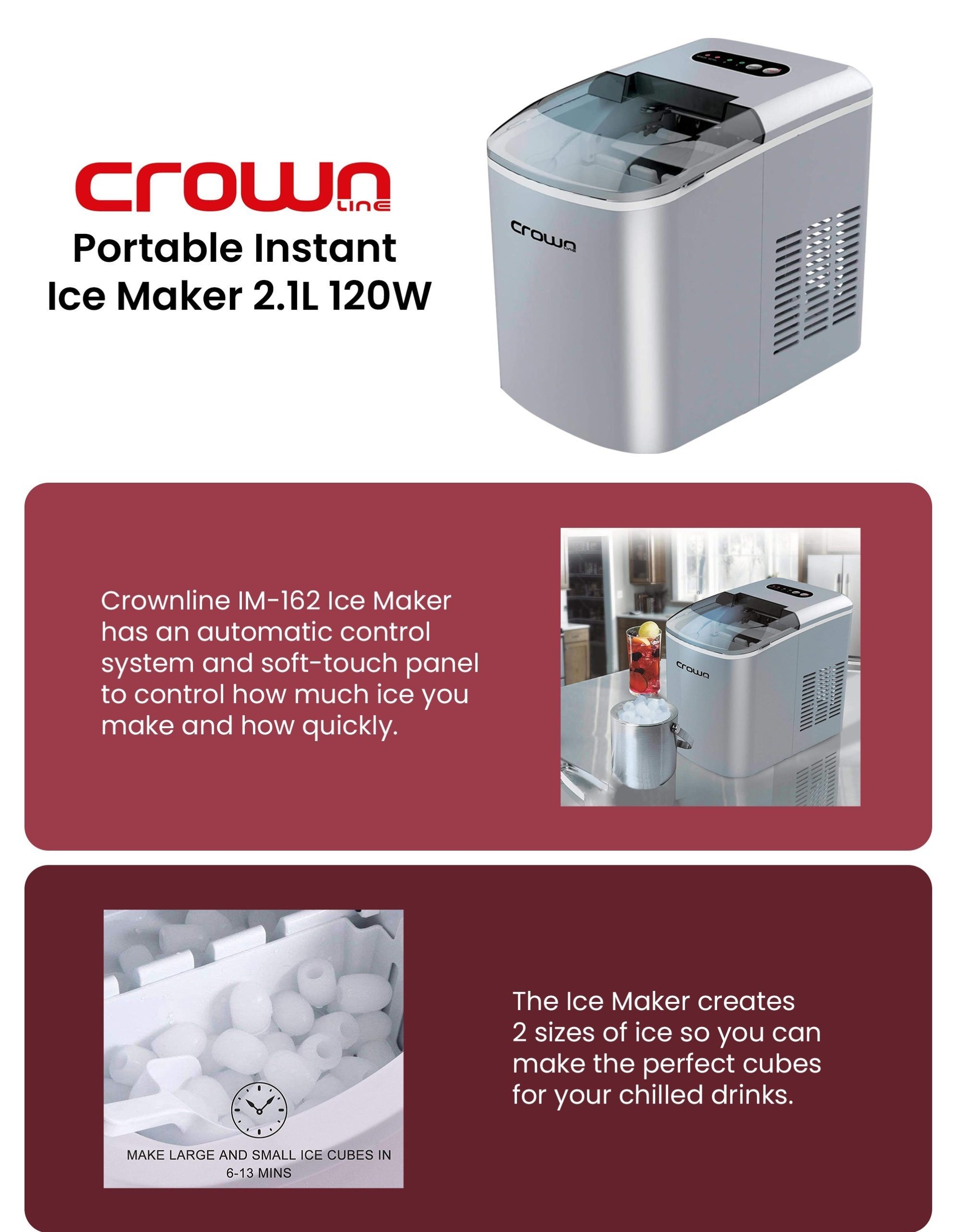 Crownline Ice Maker - IM-262