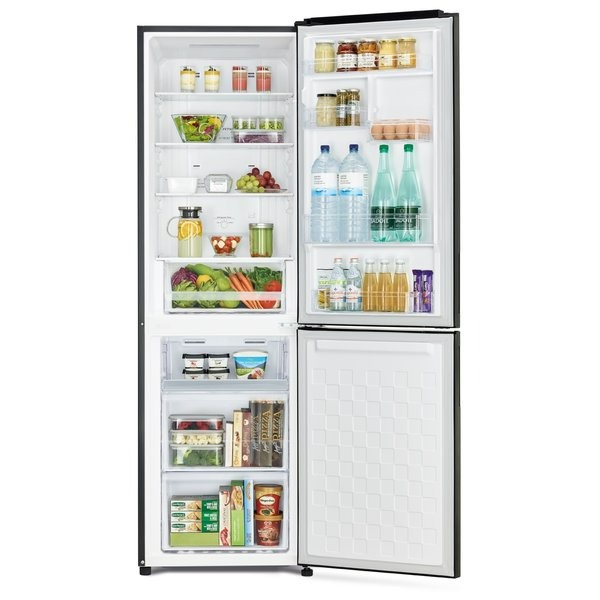 Hitachi 410L Bottom Freezer Refrigerator, Black - RBG410PUK6GBK