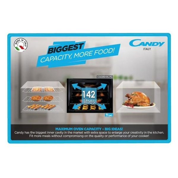 Candy Cooking Range 90cm – 5 Gas burner – CGG95HXLPG