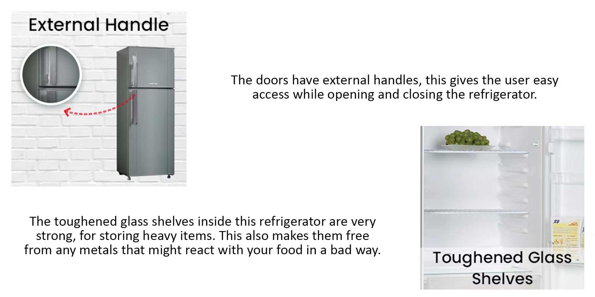 Nikai NRF280DN3S | 280L Double Doors Refrigerator