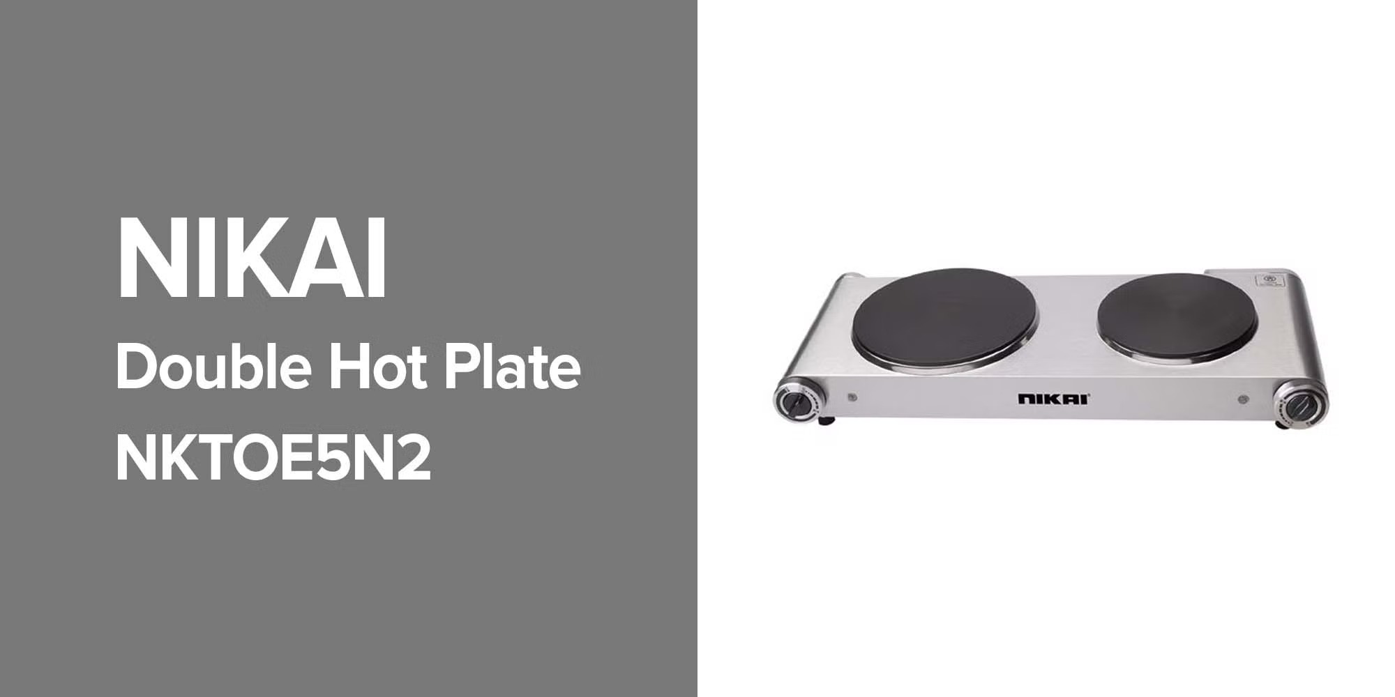 Nikai NKTOE5N |  Double Electric Hot Plate