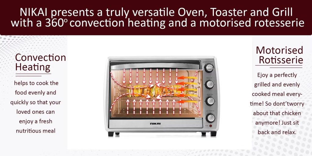 Nikai electric oven 65 Liter NT6500SRC2 PLUGnPOINT