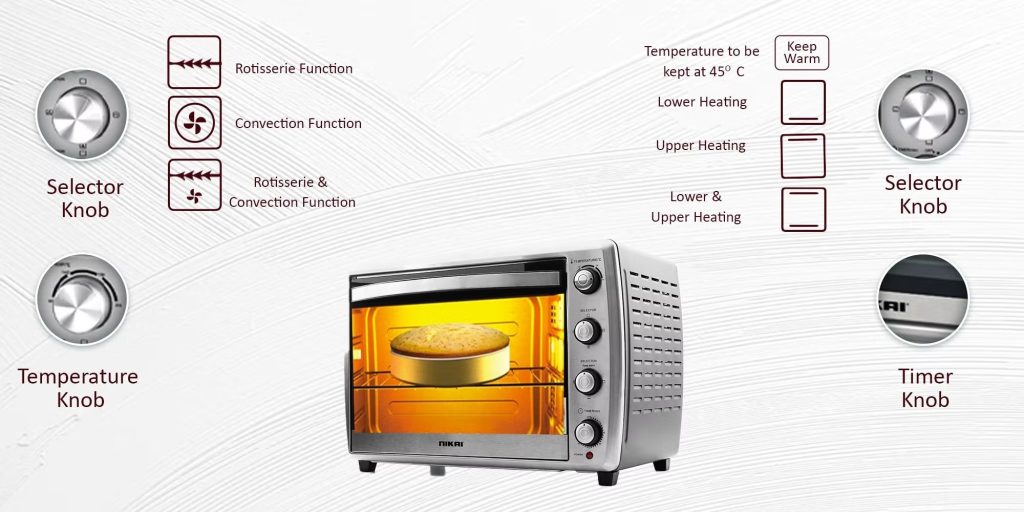 Nikai electric oven 65 Liter NT6500SRC2 PLUGnPOINT