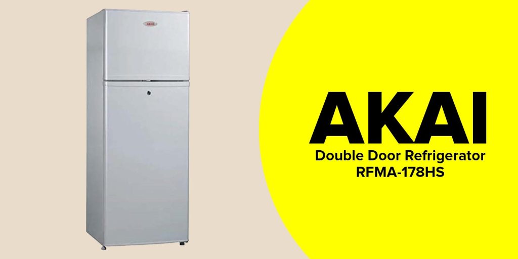 AKAI RFMA178HS Double Door Refrigerator 170 Ltr PLUGnPOINT
