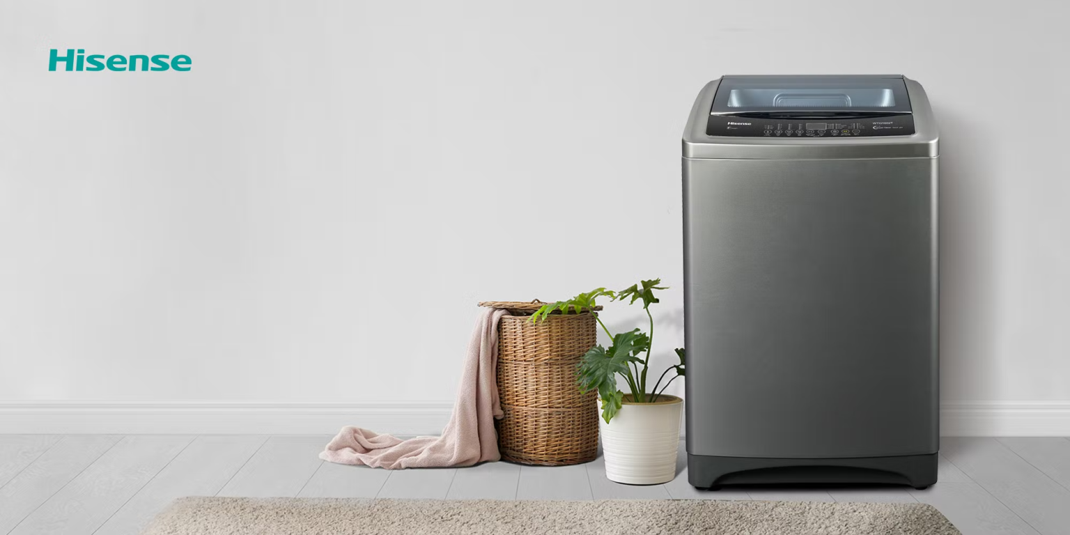 Hisense 16Kg Top Loading Washing Machine Silver Model PLUGnPOINT