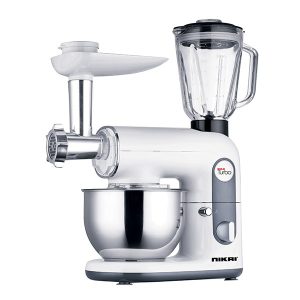 Nikai 800W Food Processor With 6 Speed Settings, Silver - NFP444A