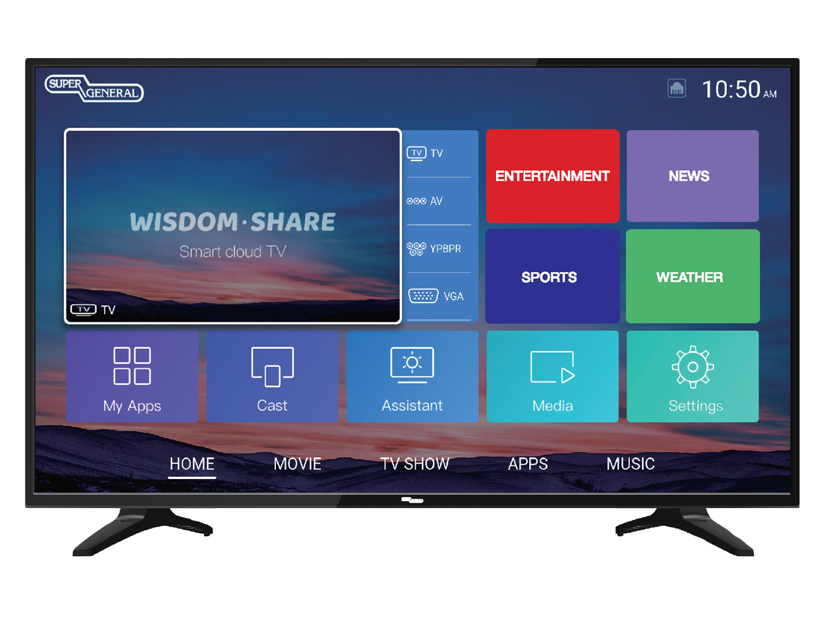 Super General SGLED42AS9T2 42 Inch Smart LED Tv PLUGnPOINT