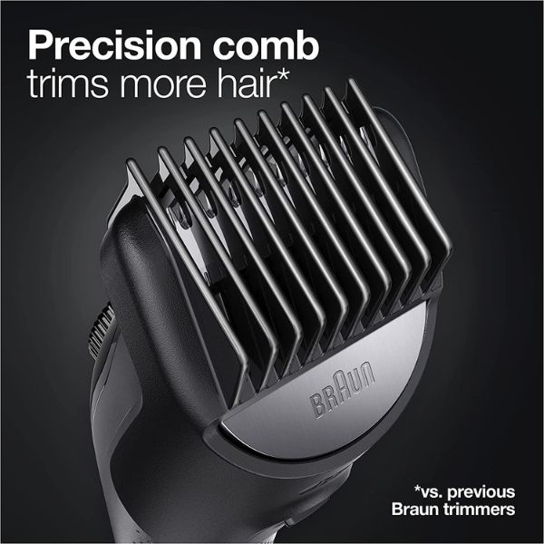 Braun Beard Trimmer Cordless & Rechargeable, With Gillette Proglide Razor, Black/Grey - BT7240