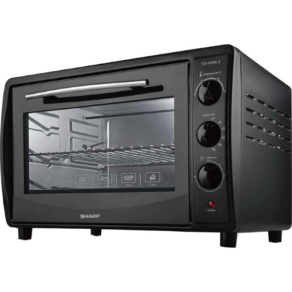 Struikelen opvoeder Vernederen Sharp 42L 1800W Double Glass Electric Oven With Rotisserie & Convection,  Black – EO42NK - PLUGnPOINT - The Marketplace