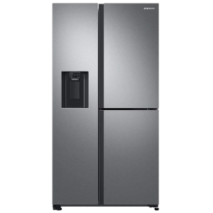 Samsung Side By Side Refrigerator With Ice Maker 650LTR, Silver - RS65R5691SL/AE
