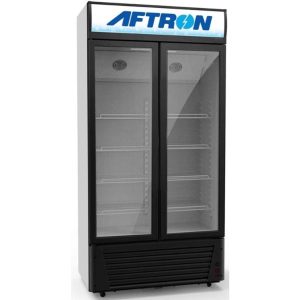 Aftron Double Door Chiller 1000Ltr, Black - AFSC1025F